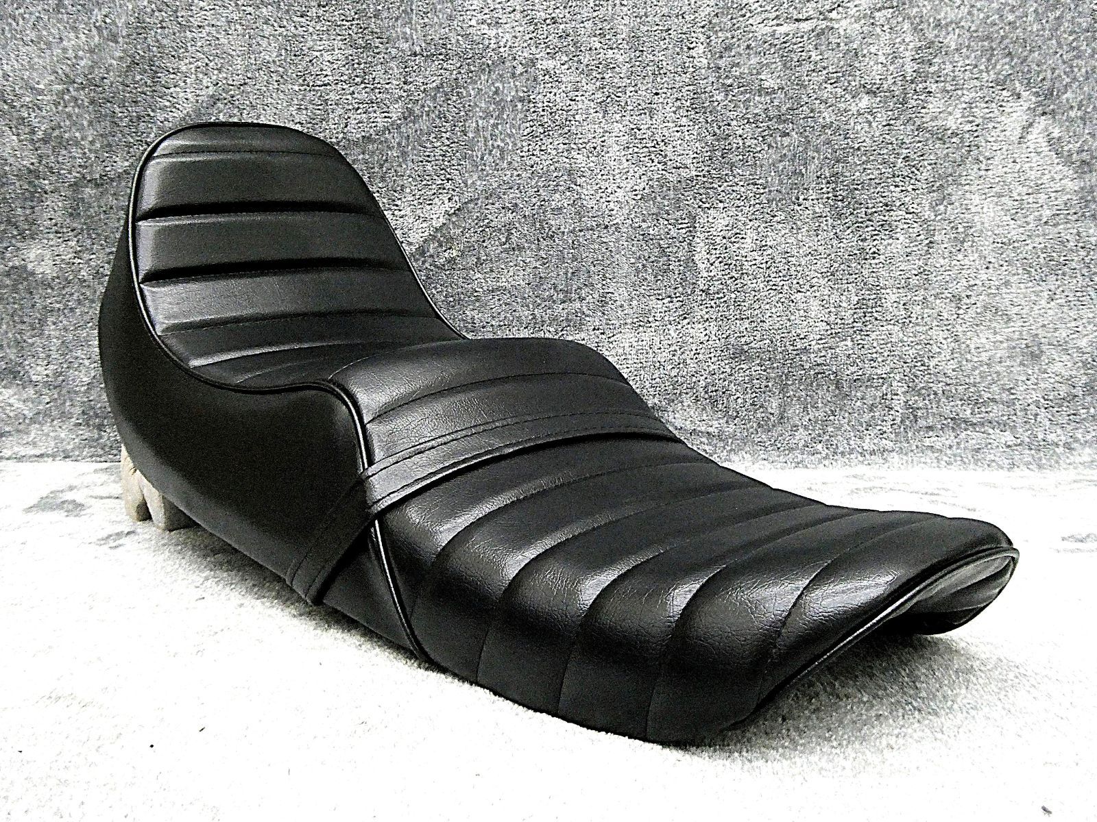 GS400 チョビ三 黒皮 タックロールシート チョビさん あんこ抜き 完成品GS400E 鉄ベース 3段シート タンデム へっぽこ社長 外装 BRIGHTFACE_UK