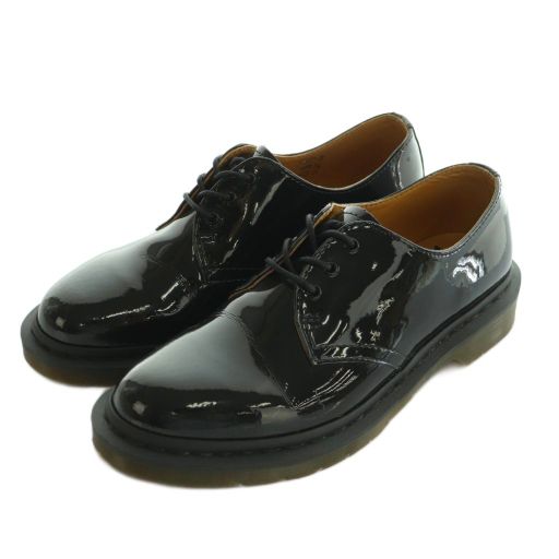 ドクターマーチン DR.MARTENS レイビームス別注 パテントレザー 3eye レースアップシューズ US7 24.0cm 黒 |MI OS