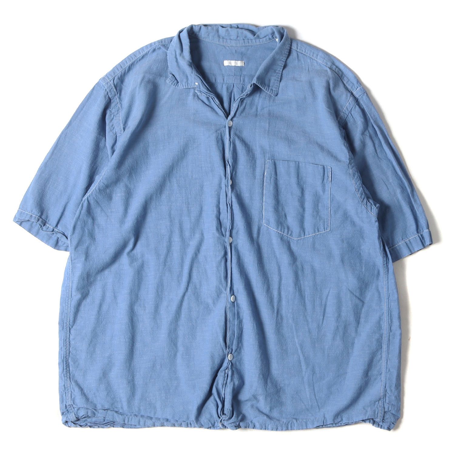 COMOLI コモリ ベタシャン シャツ オープンカラー 半袖 ショート