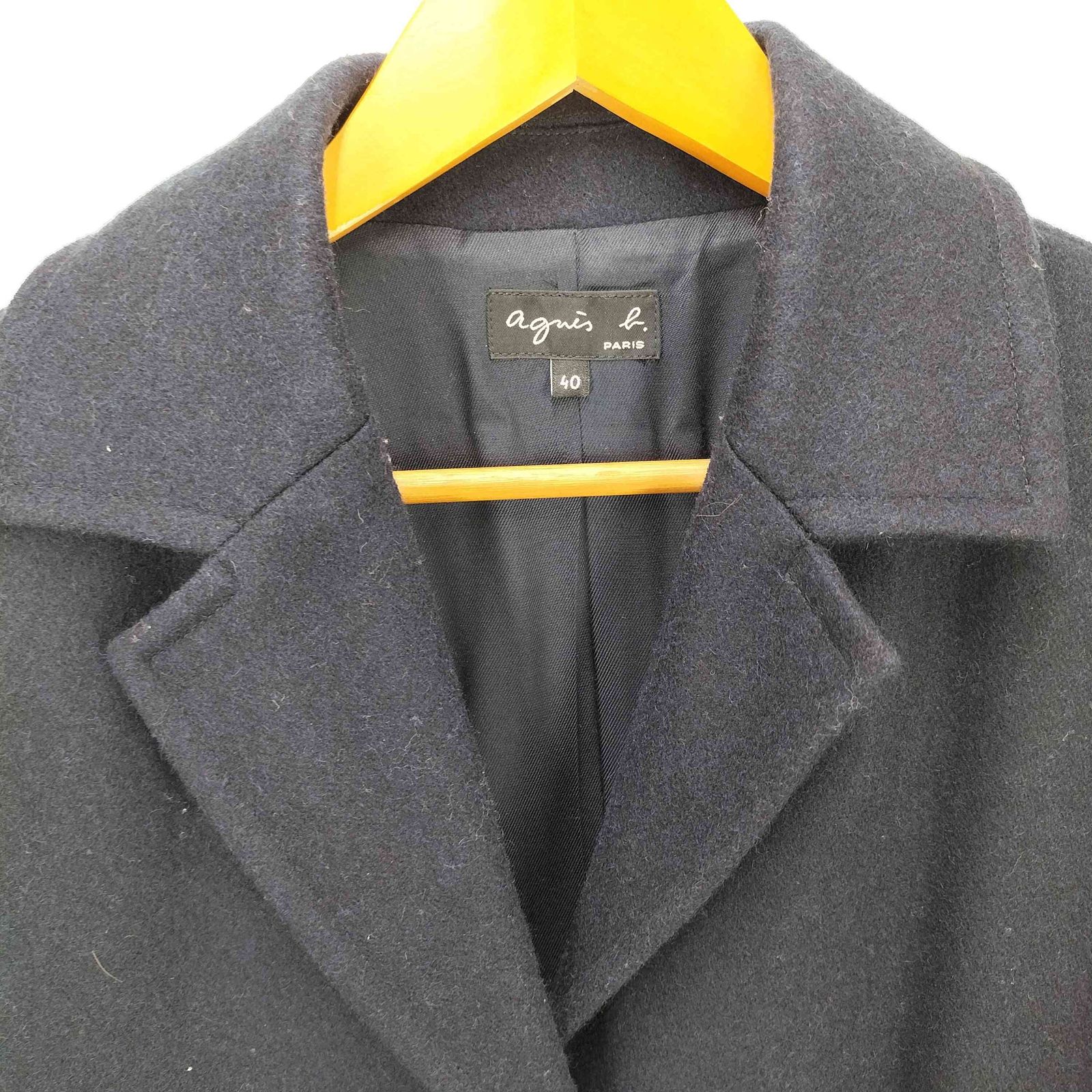 アニエス・ベー　黒 チェスターコート　ウール レディース　Lサイズ 楽天市場】【SALE／46%OFF】UQ87 MANTEAU コート agnes b. FEMME
