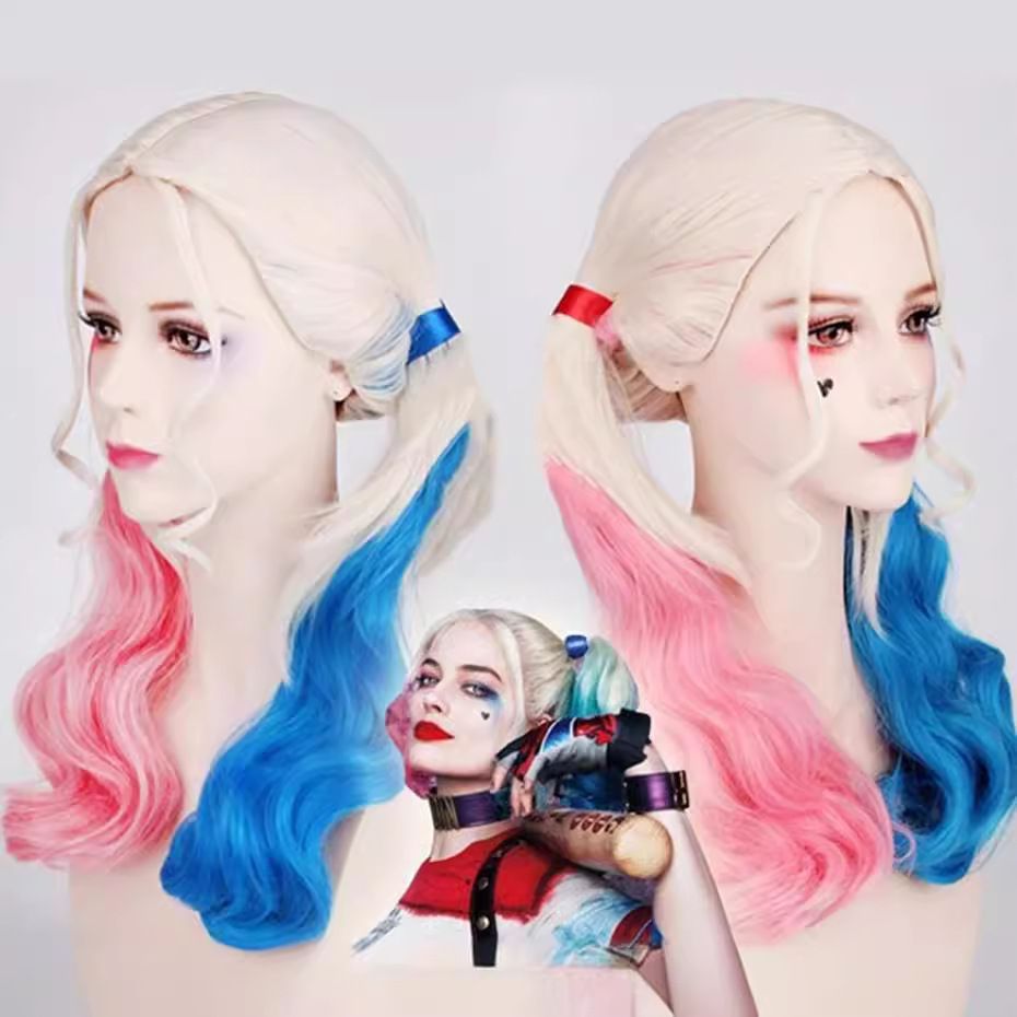 ハーレイクインコスプレ 11点セットジョーカー コスプレウィッグ