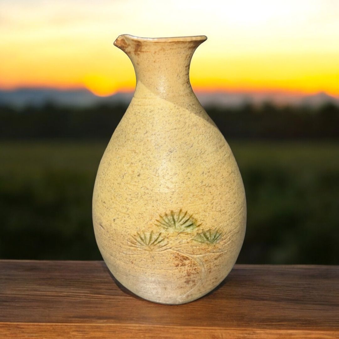 1点もの 素焼 当時物 インテリア 徳利 酒器 酒入れ 美品 当時物 松 和 