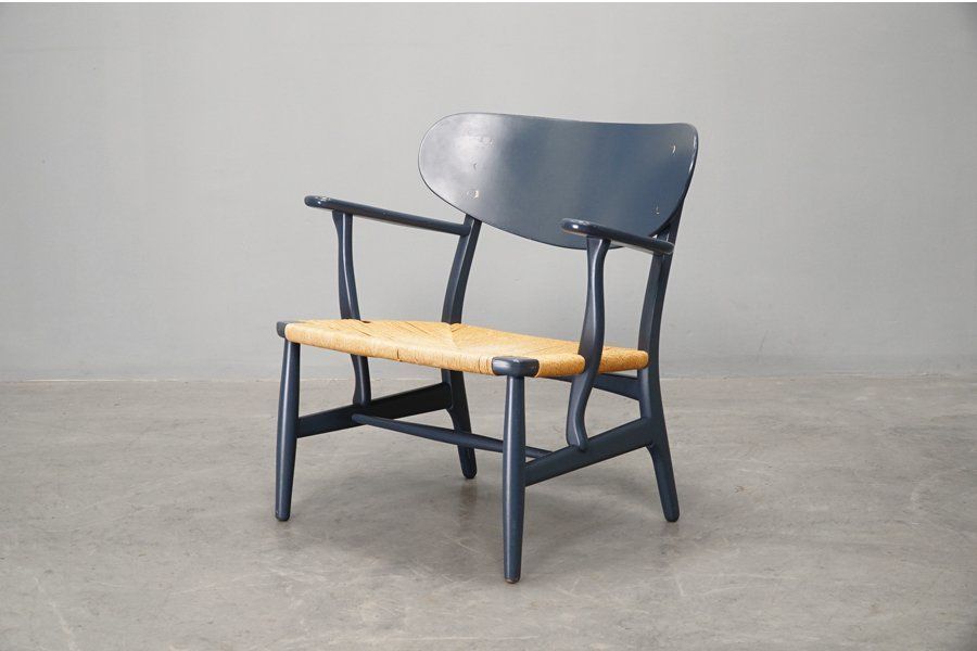 ヴィンテージ希少】 ハンス J ウェグナー CH22 ラウンジチェア カール・ハンセン Carl Hansen & Sn レザークッション付  ant385 - メルカリ