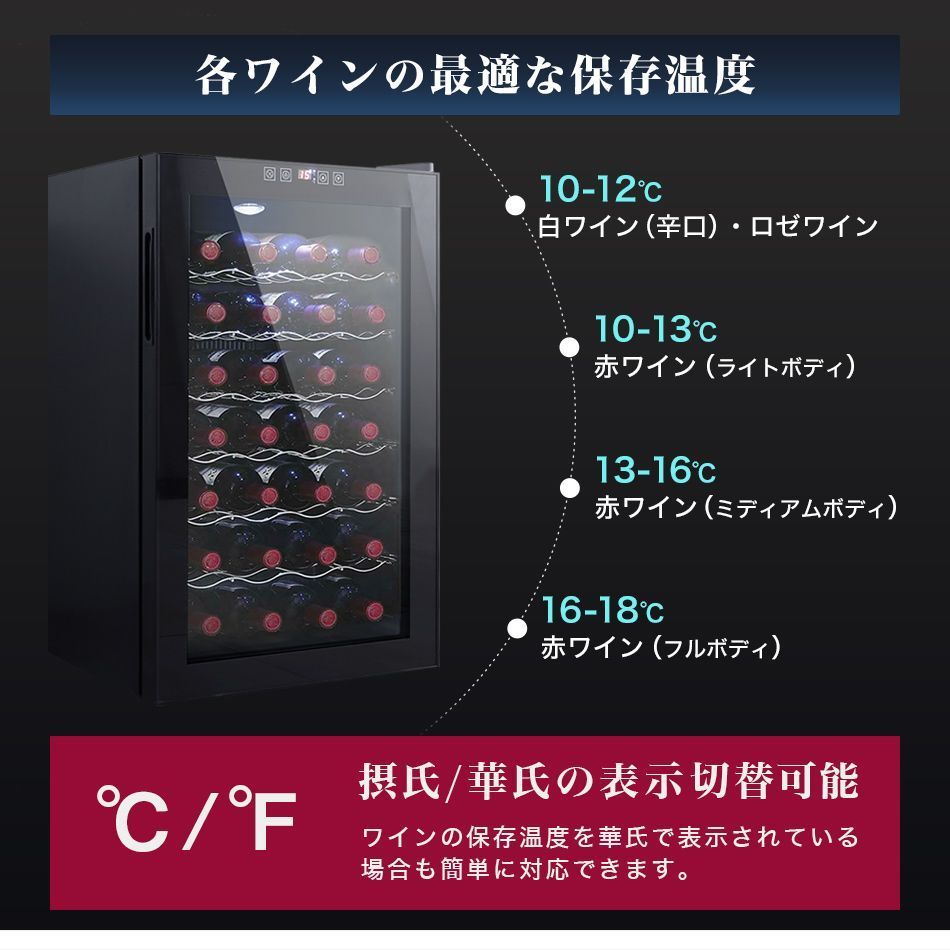 温度調節機能付き ワイン保管