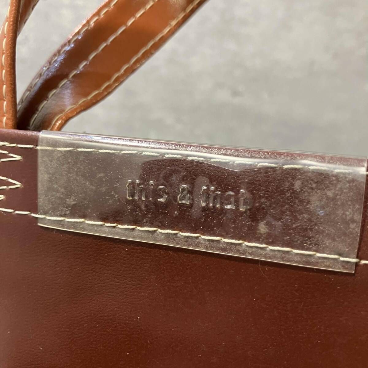 青山 ステッチデザイントートバッグ