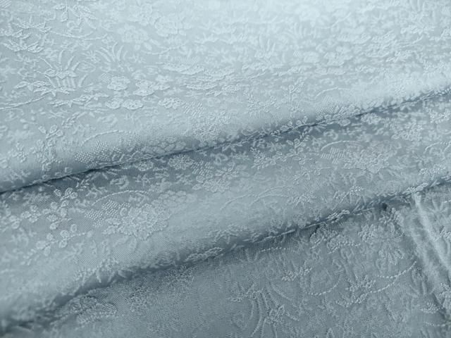 平和屋着物●上質な色無地 草花地紋 薄花色 さが美扱い 正絹 DAAX4976ps