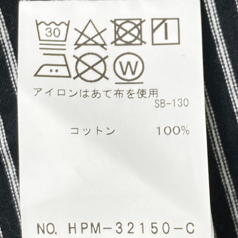 サイズ：L HYPEGOLF ハイプゴルフ  半袖ポロシャツ ボーダー柄 ブラック系 [240101470700] ゴルフウェア メンズ ストスト サイズ：L HYPEGOLF ハイプゴルフ 半袖ポロシャツ ボーダー柄