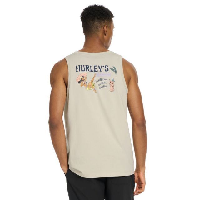 【送料無料】 ハーレー メンズ Tシャツ トップス Men's Hurley Neon Sunset Graphic Tank Top Bone