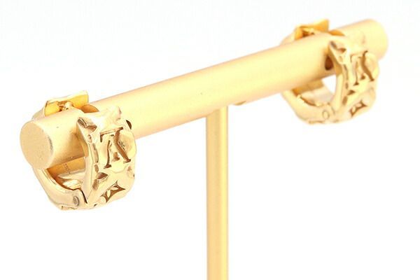 ルイヴィトン ブックル ドレイユ ピロー ナノグラム ループピアスM00812 LOUIS VUITTON（ルイ・ヴィトン） ブックル ドレイユ ピロー