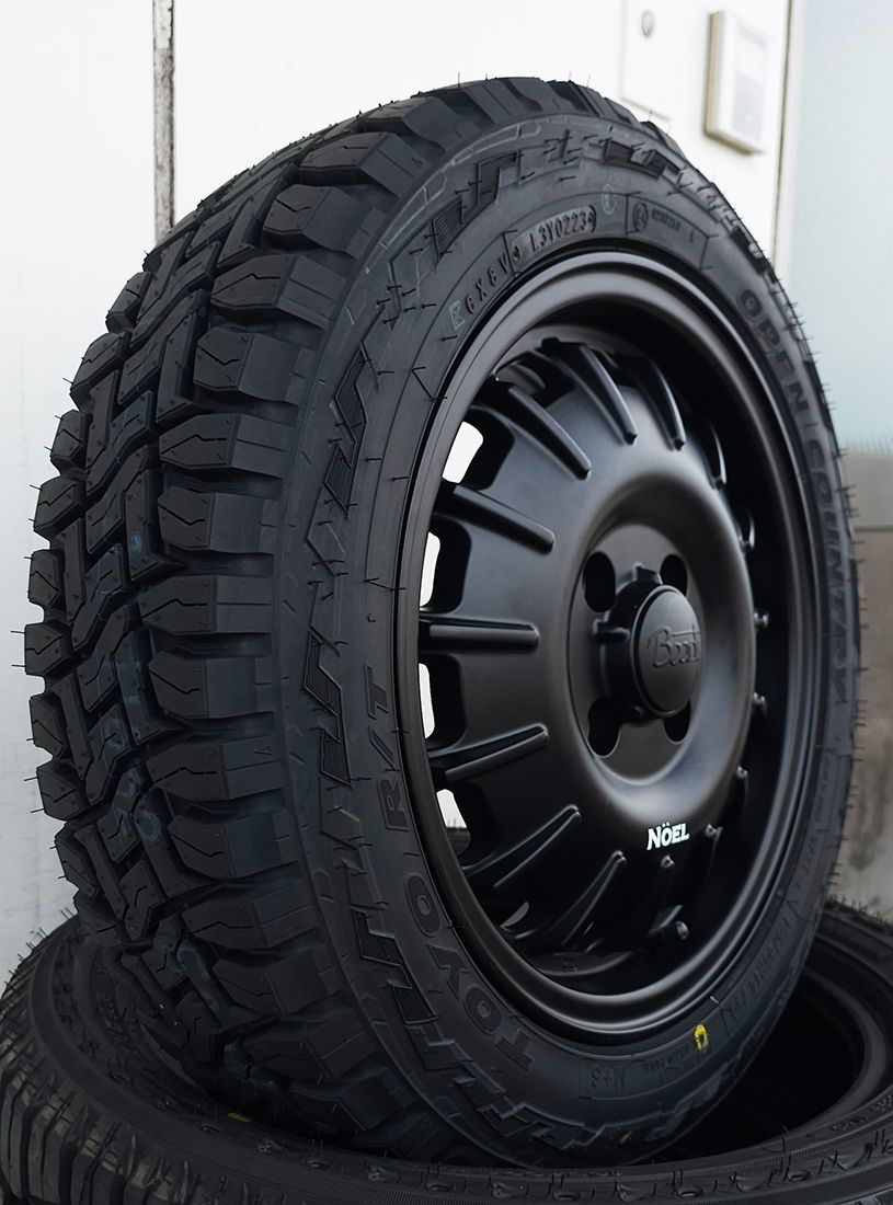 ハイゼット エブリィ アトレー 軽トラ 軽バン 新発売 Noel ノエル TOYO オープンカントリー RT 155/65R14 14インチ  タイヤホイール4本セット BountyCollection - メルカリ