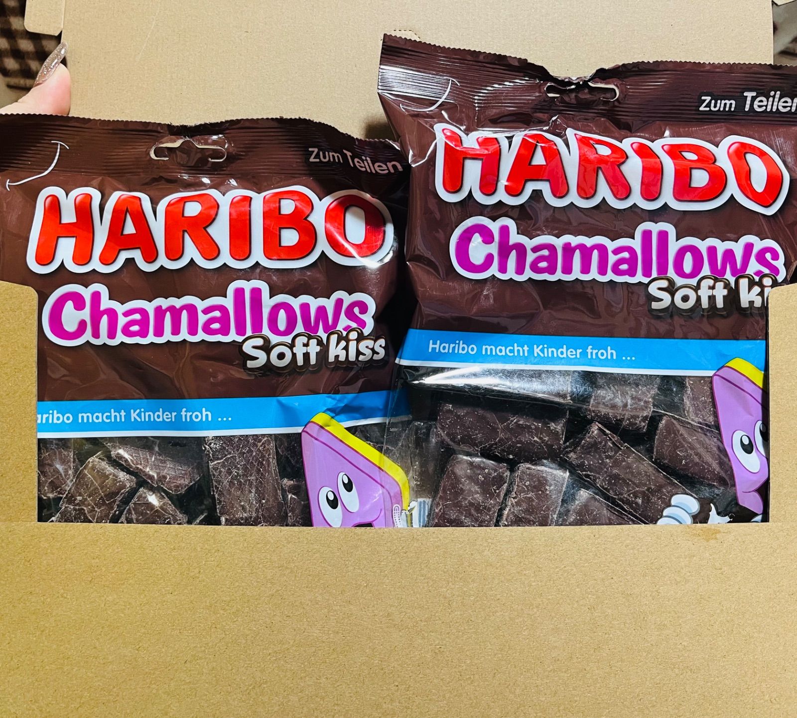 ハリボー チョコマシュマロ chamallows 200g Soft kiss share ハリボー チョコマシュマロ chamallows 200g Soft kiss share