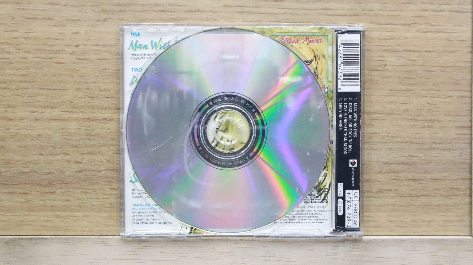 マイケル・モンロー/マン・ウィズ・ノー・アイズ　8センチ8cmシングルCD マイケル・モンロー/マン・ウィズ・ノー・アイズ 8センチ8cm