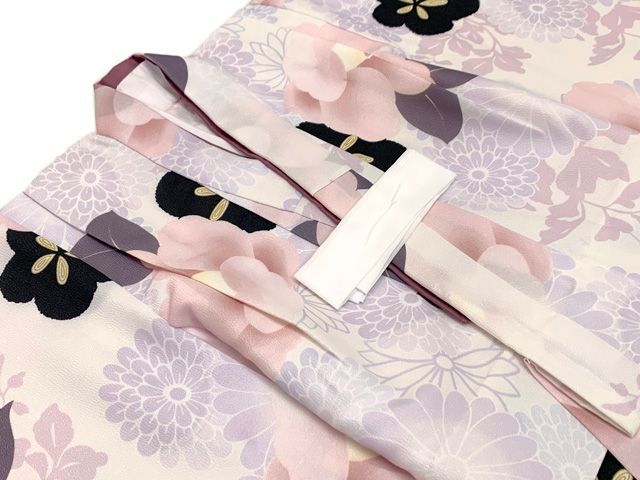 七五三 3歳 節約 着物 女の子 身上げ・肩揚げ加工済み 襦袢付き 三つ身