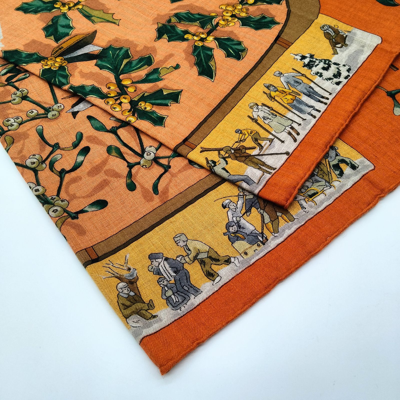 ✨美品✨エルメス カレ90 Neige d'Antan 去年の雪 スカーフ シルク