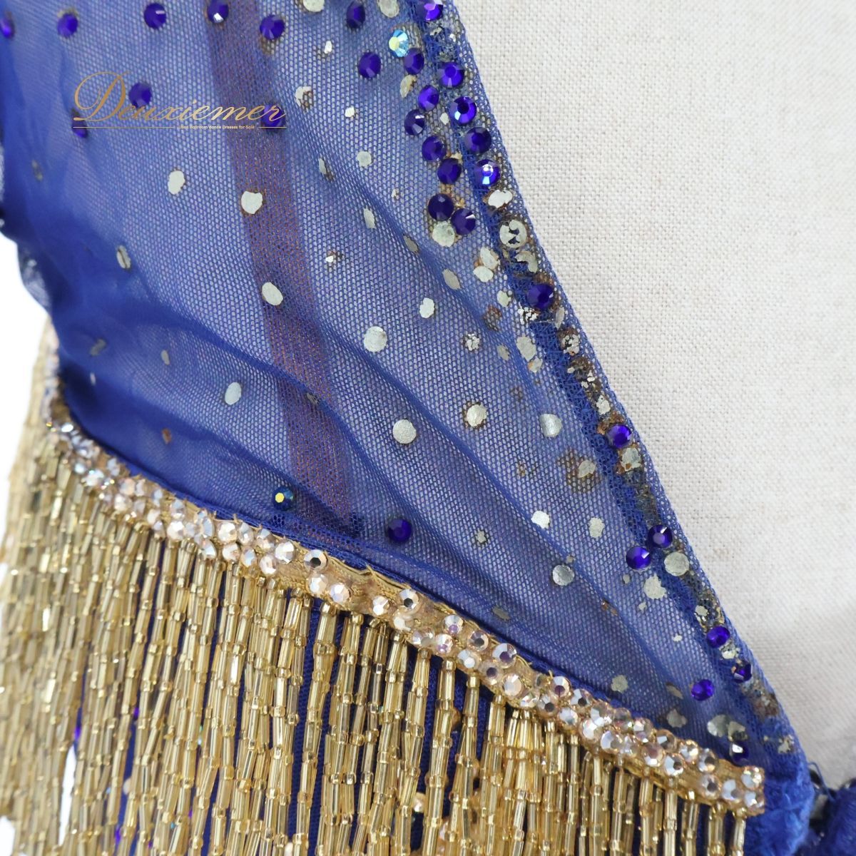 日本製 社交ダンス衣装】ブルー Chacott チャコット ワンピース ドレス