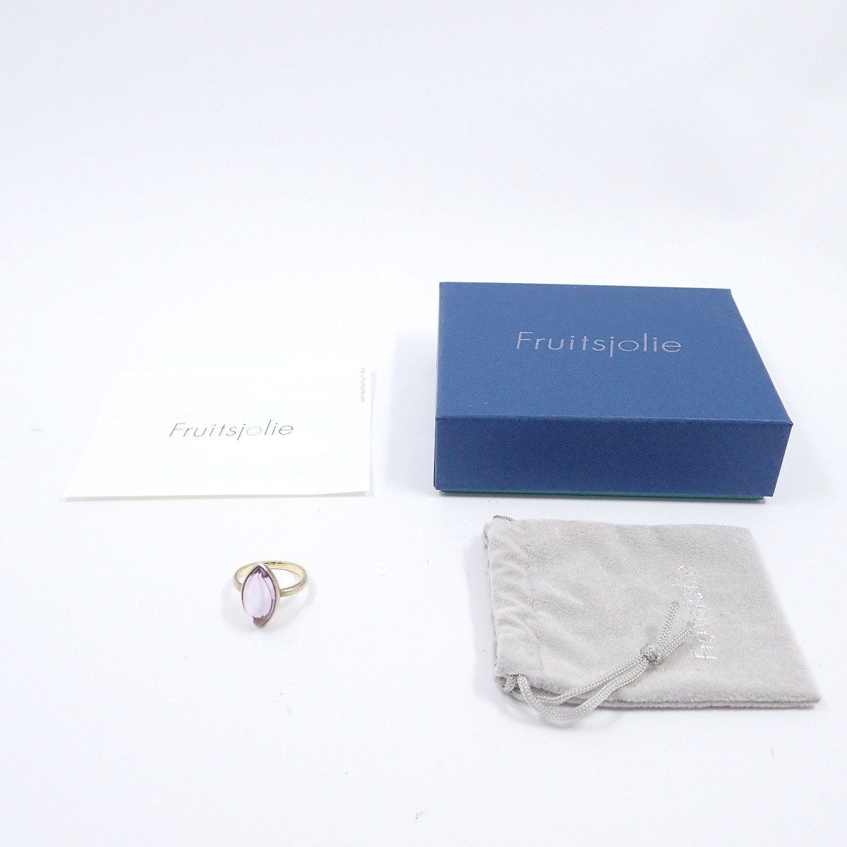 Fruitsjolie フリュイジョリ マーキス型 リング 指輪 シルバーゴールド  