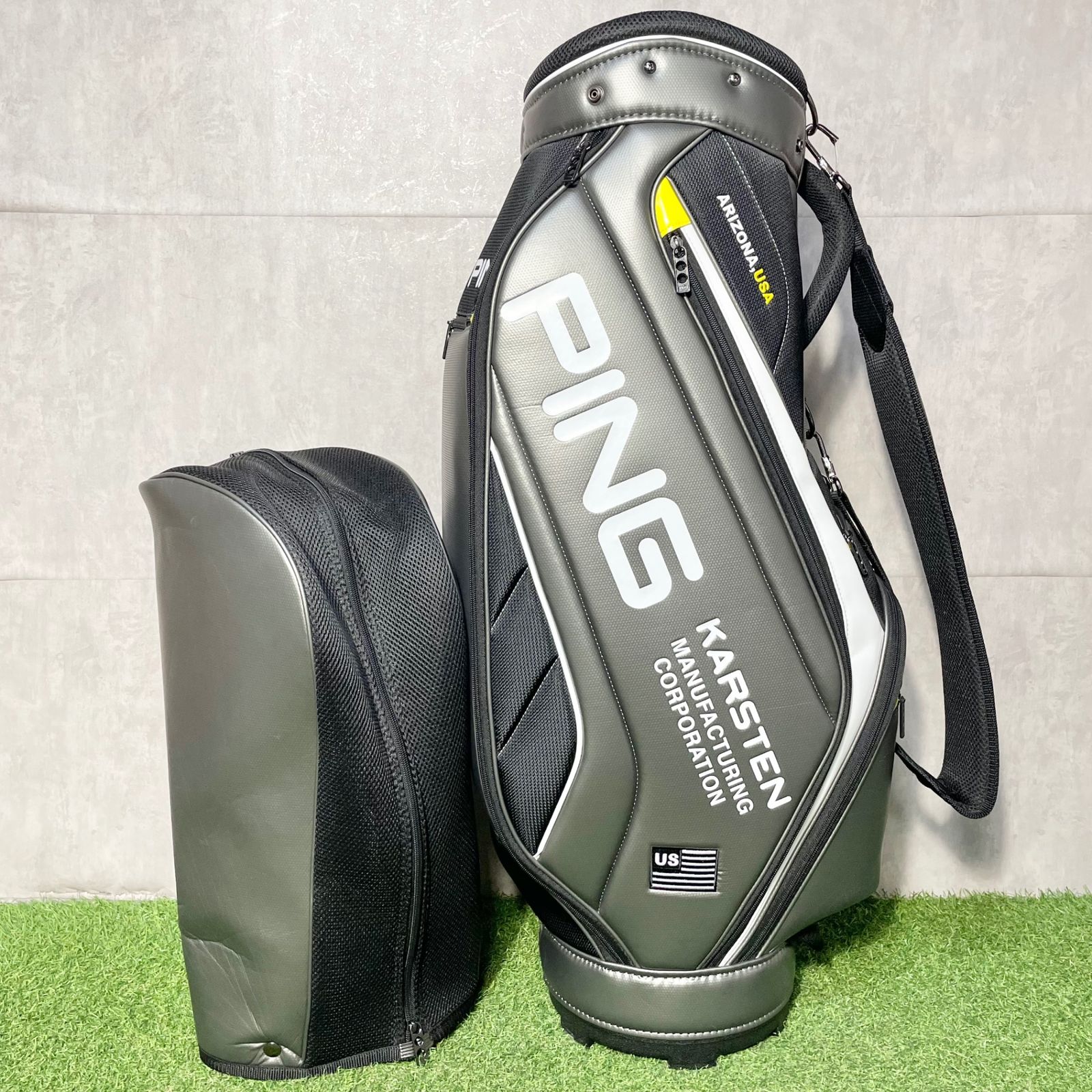 PING KARSTEN キャディバッグ グレー/ブラック PING KARSTEN キャディバッグ グレー/ブラック キャディバッグ│PING