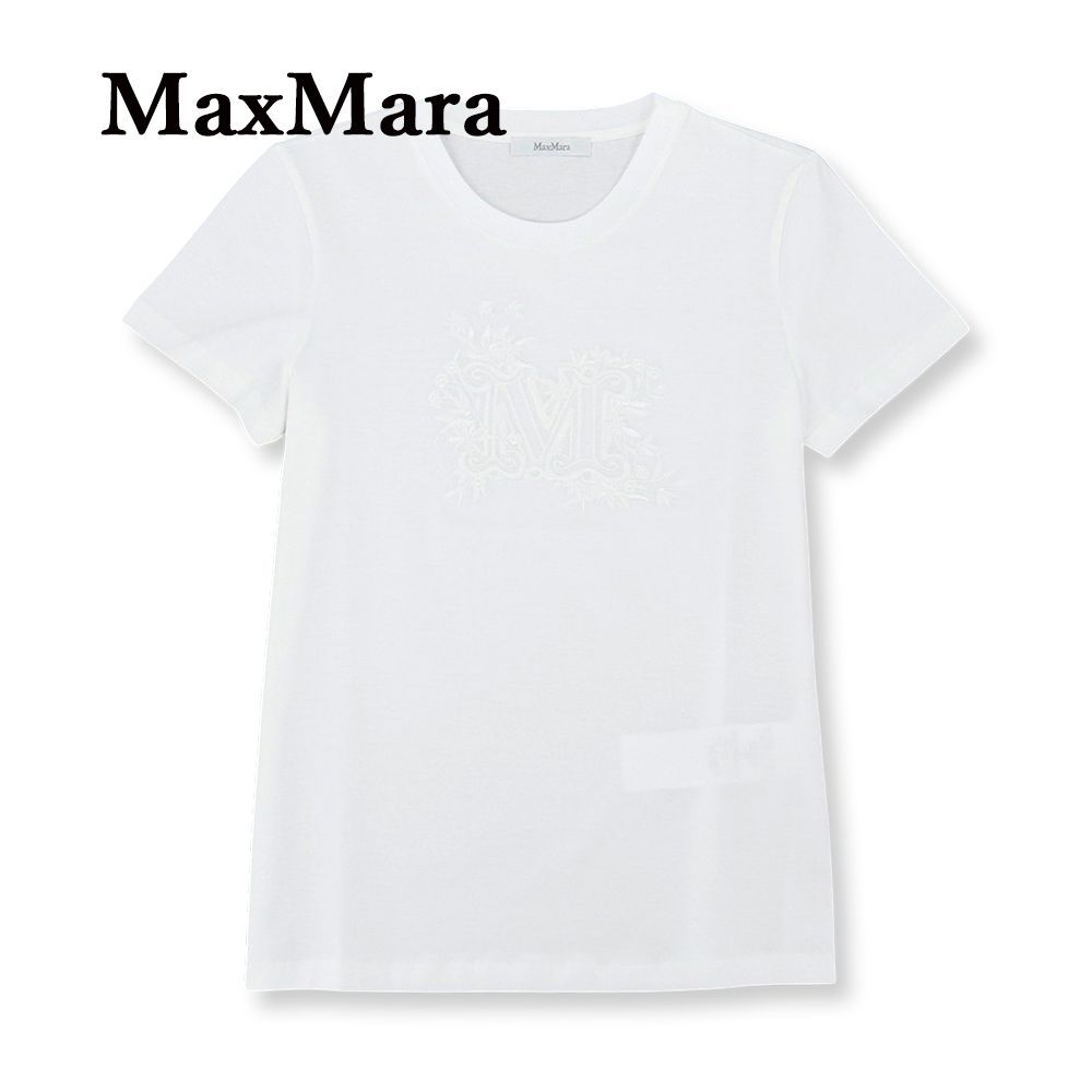 マックスマーラ Tシャツ 2319410132 600 016 ホワイト #L マックスマーラ Tシャツ 2319410132 600 016 ホワイト #XL