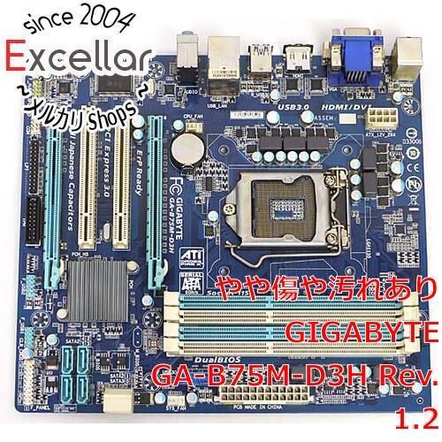 bn:9] GIGABYTE MicroATXマザーボード GA-B75M-D3H Rev.1.2 - 家電・PC