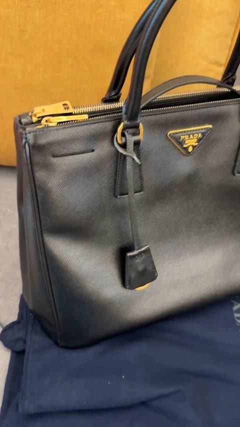 PRADA プラダ サフィアーノ ラックス ツーウェイ 2WAY トートバッグ アン クロスバッグ