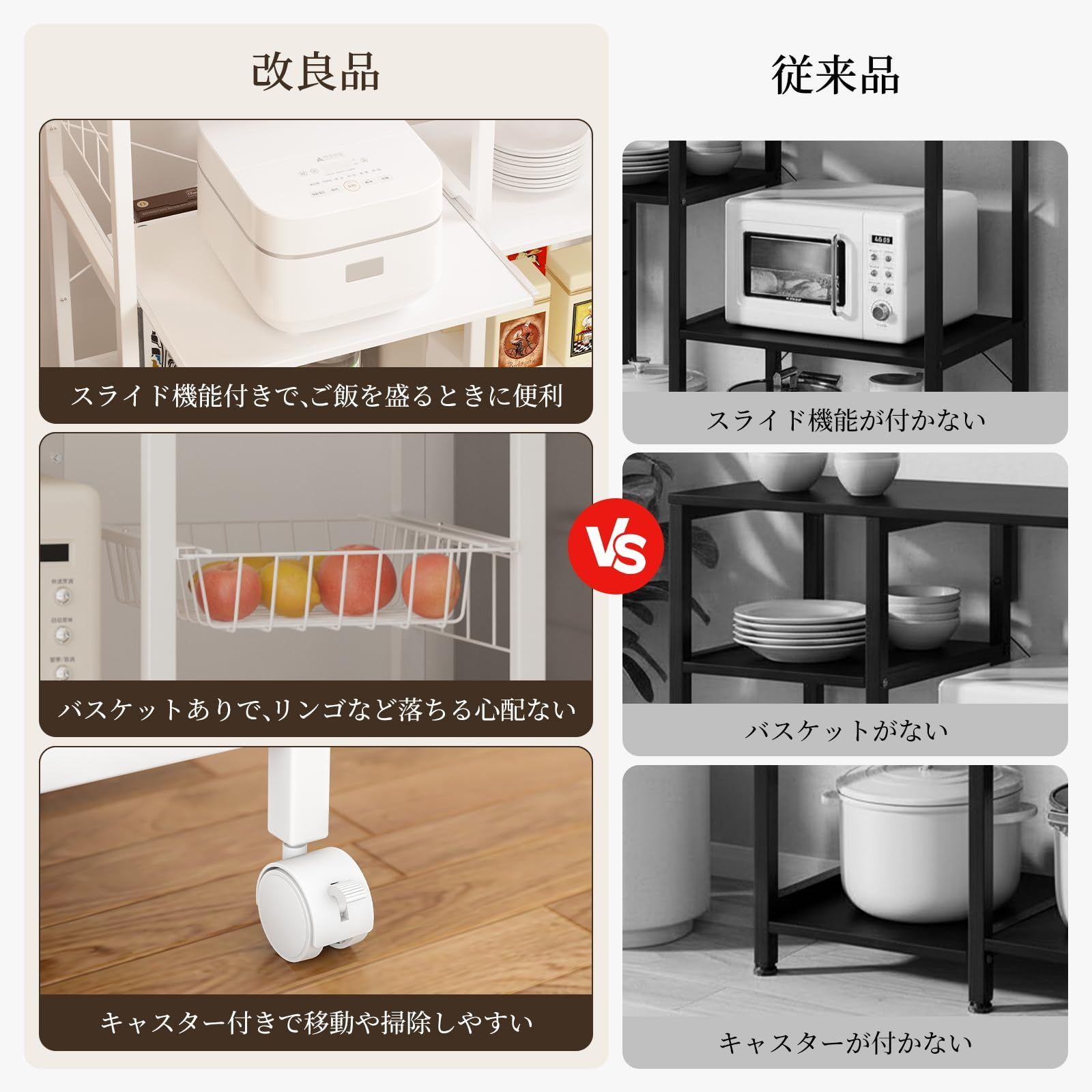 レールでスライド式棚板 耐荷重100kg