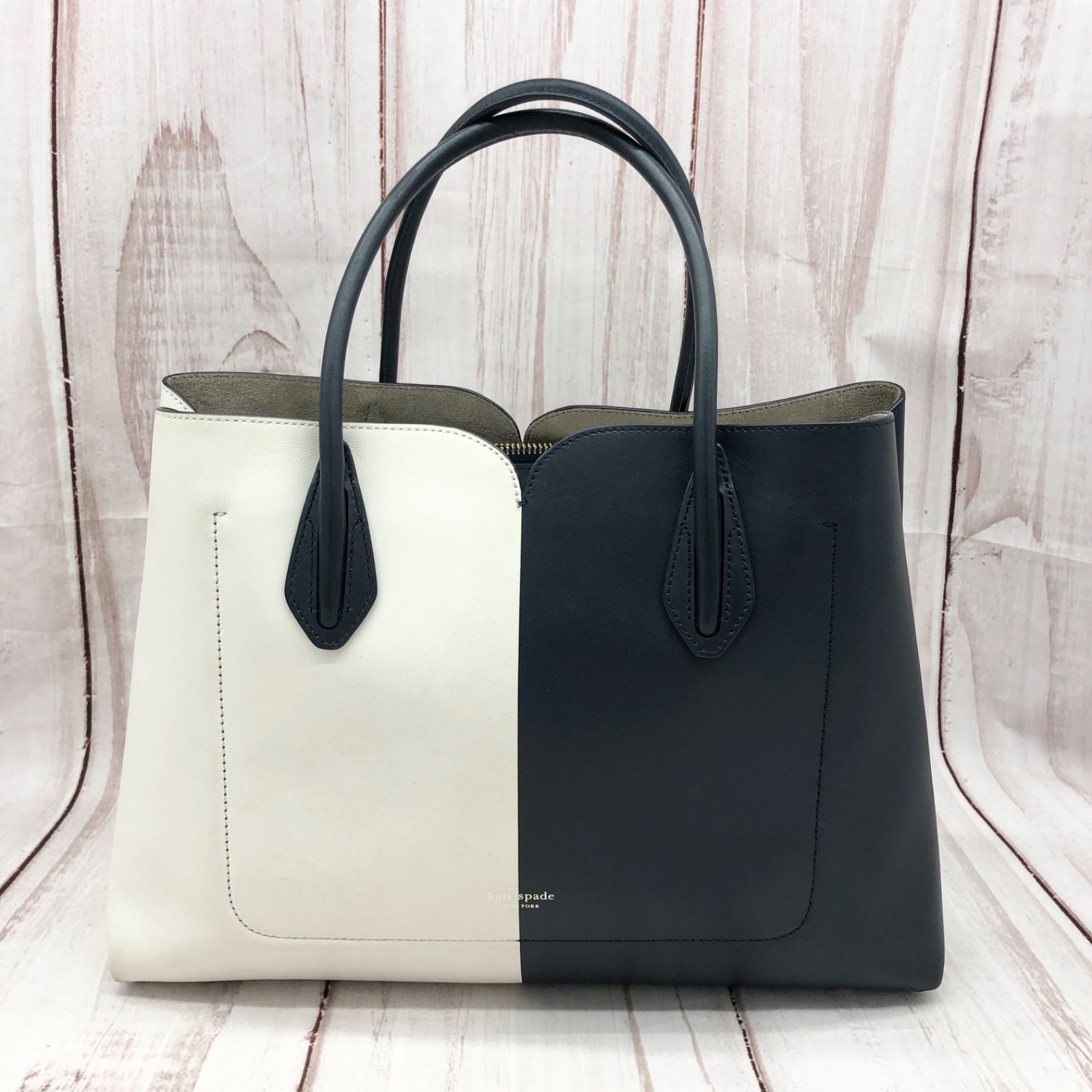 kate spade ケイトスペード バイ トートバッグ ブラック ホワイト レディース 2903