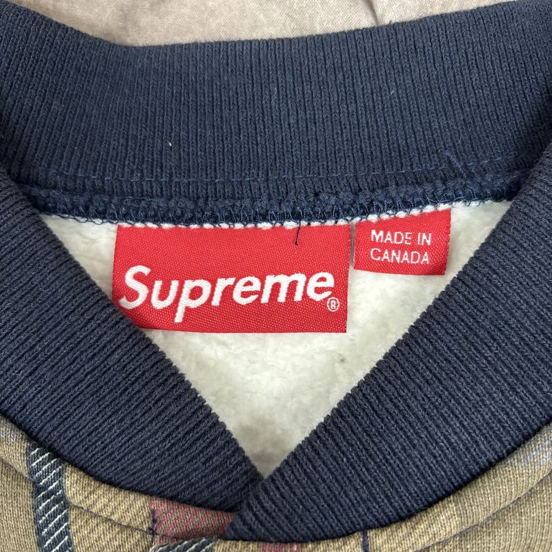 supreme スウェット　プレイド Supreme/シュプリーム【14AW】Plaid Snap Front Sweat/プレイド