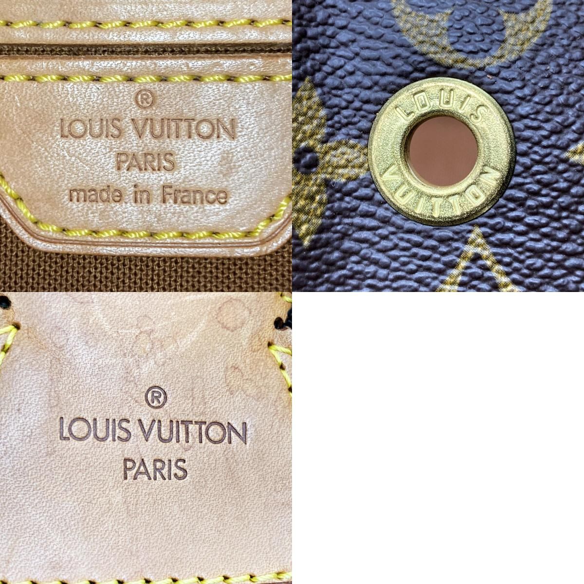 LOUIS VUITTON ルイ・ヴィトン モンスリGM モノグラム リュック デイパック ブラウン PVC レディース メンズ M51135 USED  中古 - メルカリ