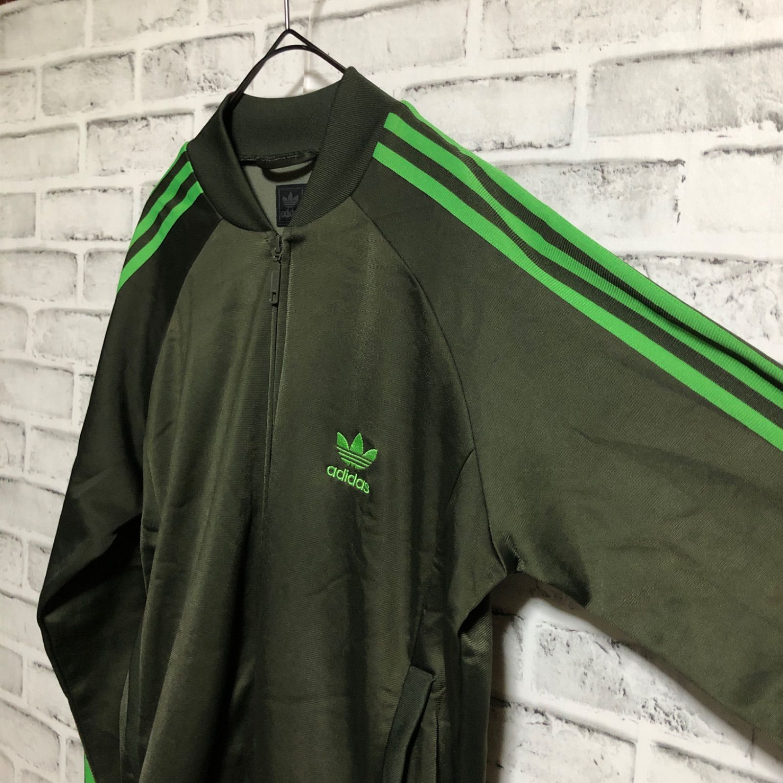90s⭐️adidas トラックジャケット/ジャージ L 刺繍トレファイル 