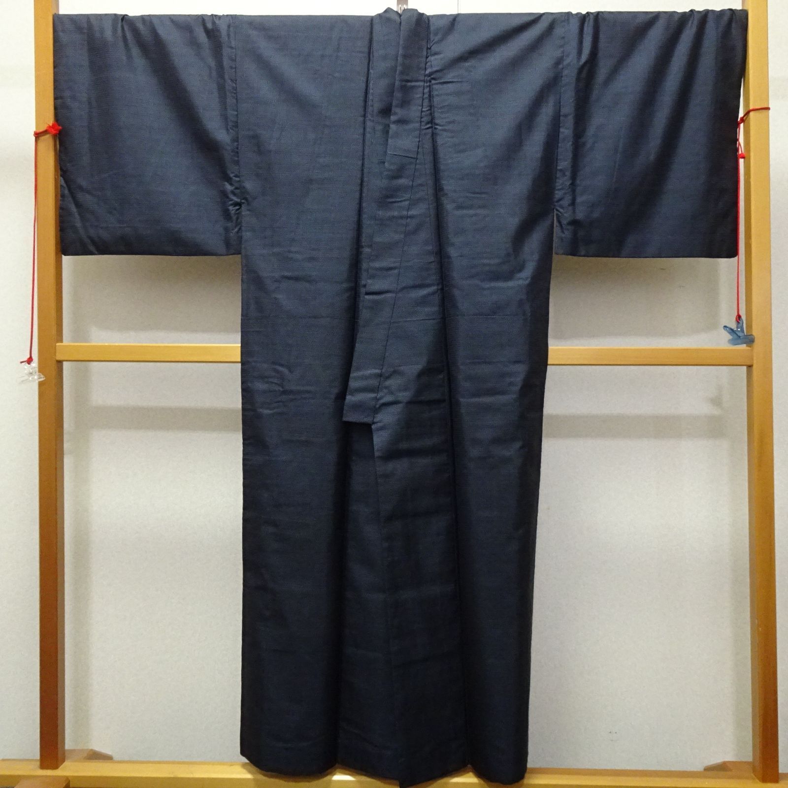 絶対お買い得！！ 本場大島紬 アンサンブル 100亀甲 男着物 男羽織 キングサイズ 232159 シルエット