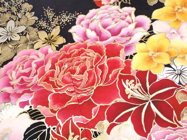 平和屋本店□極上 華道家 假屋崎省吾プロデュース きものの世界 振袖  