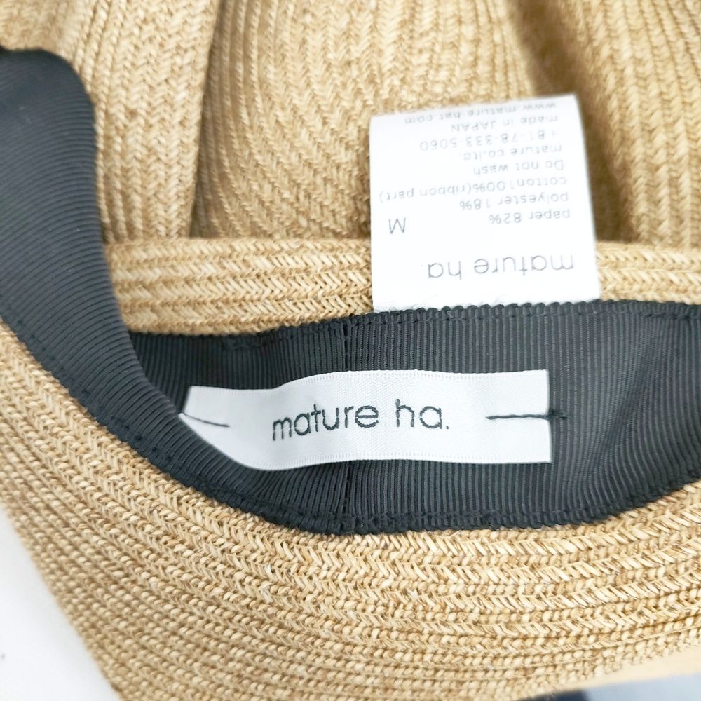 mature ha. M ベージュ mature ha.(マチュアーハ)ペーパーブライドボックスハット