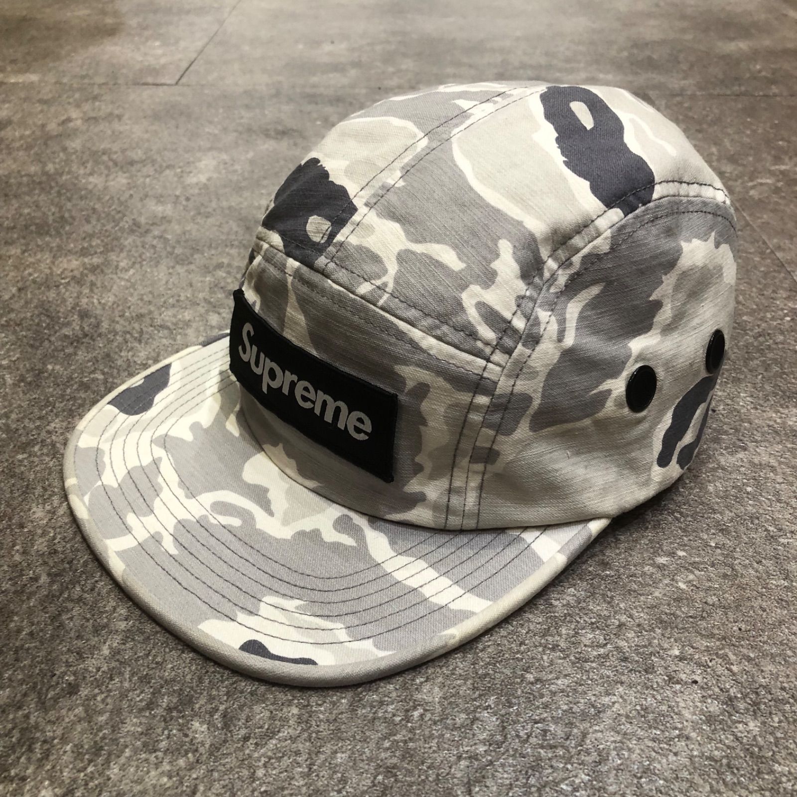 Supreme 16SS Tiger Camo Camp Cap タイガーカモ キャンプ キャップ 迷彩 帽子 シュプリーム グレー 89745A2