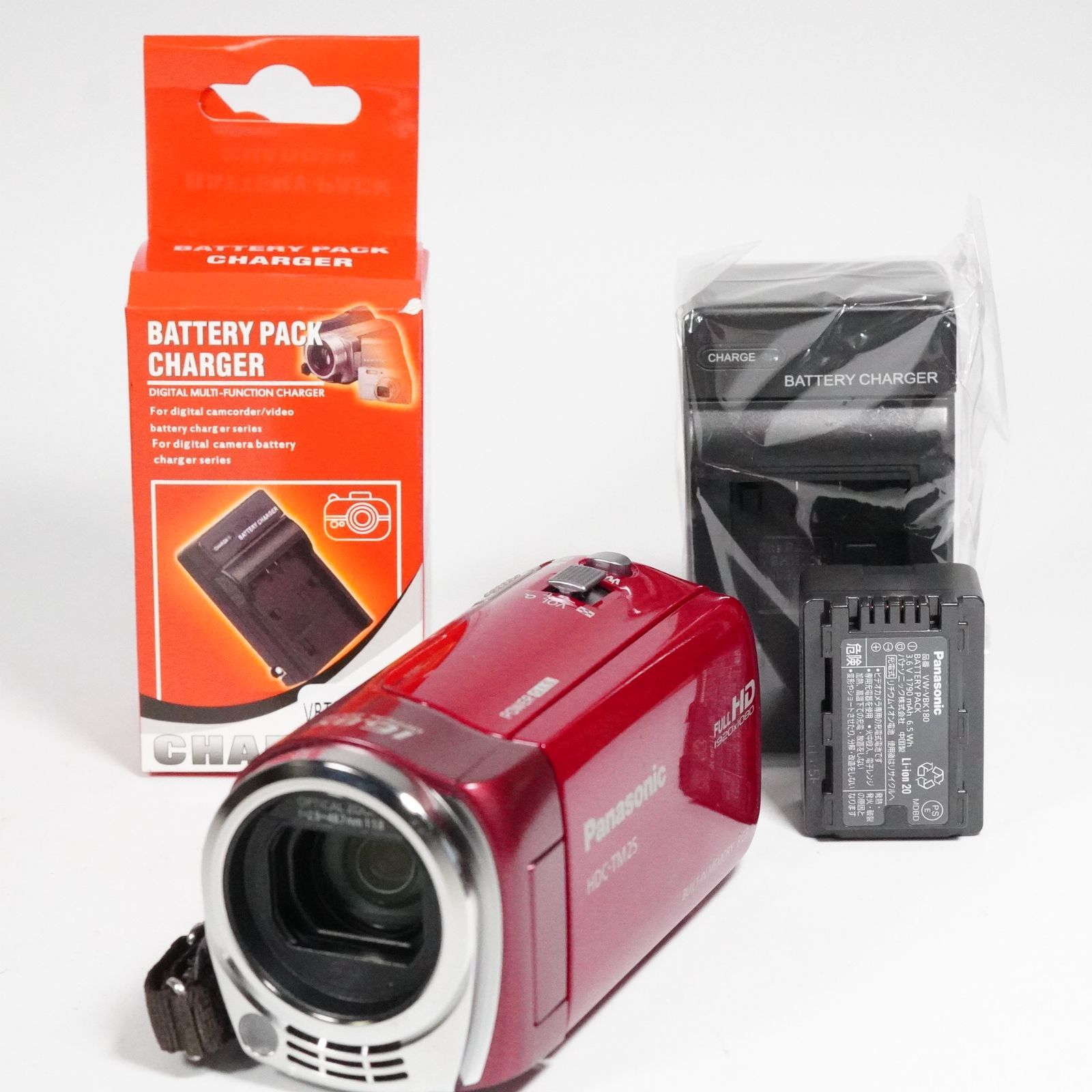 Panasonic デジタルハイビジョンビデオカメラ HDC-TM25 レッド 【公式