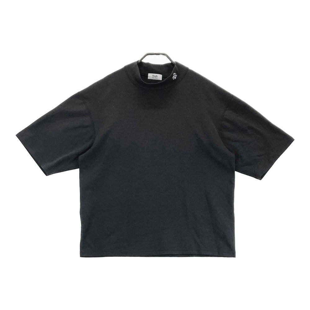 サイズ：L PACIFIC GOLF CLUB　パシフィック ゴルフクラブ  モックネック半袖Tシャツ  ブラック系 [240101302709]# ゴルフウェア メンズ ストスト