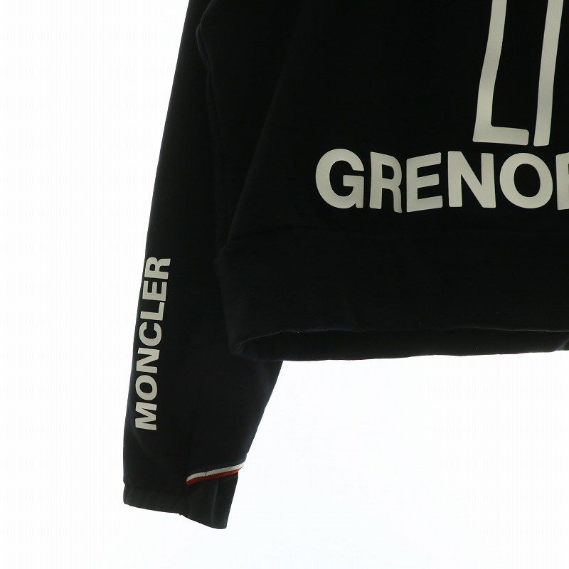 美品　正規品　MONCLER MAGLIA CON CAPPUCCIO パーカー Moncler - Maglia Con Cappuccio Black Crop Hoodie
