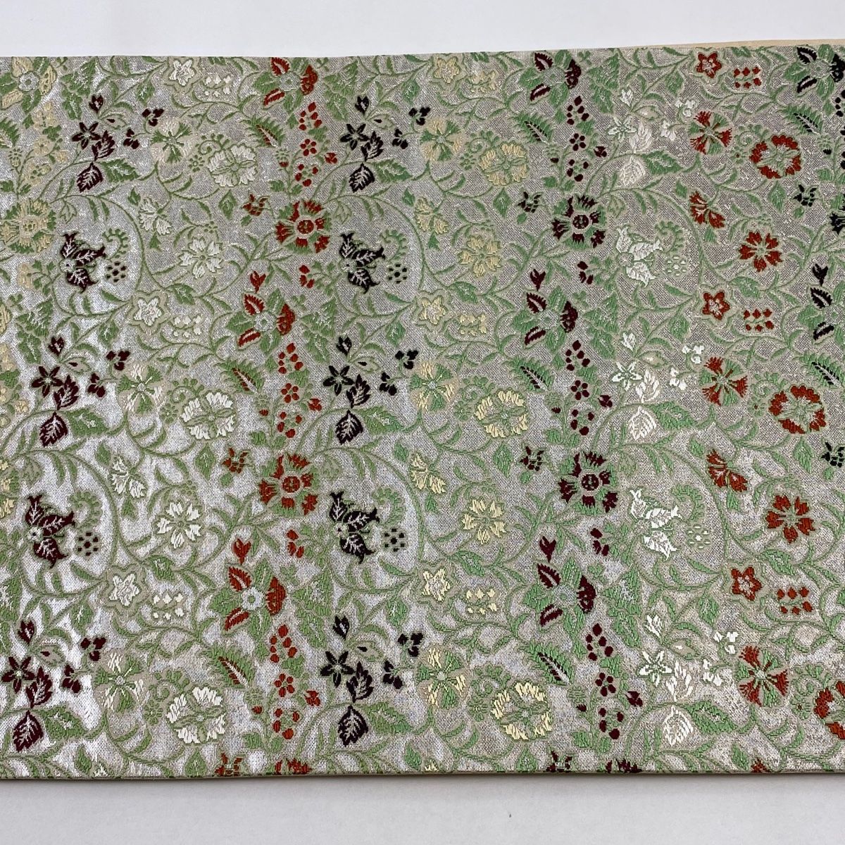 袋帯 美品 逸品 龍村美術織物 つねら 落款 経巻彩花錦 たつむら 花唐草