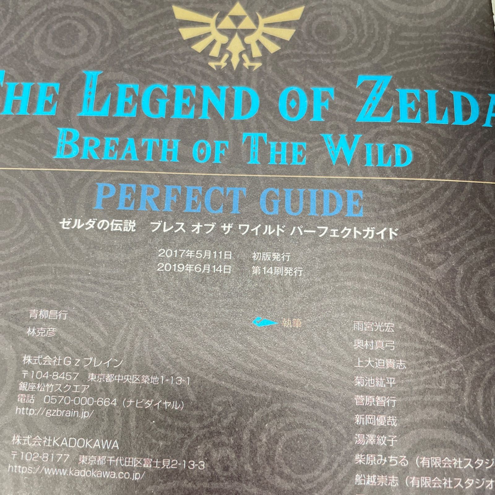 ゼルダの伝説 ブレス オブ ザ ワイルド パーフェクトガイド 攻略本 