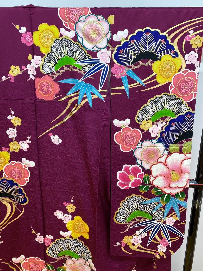 振袖 豪華 刺繍 金彩 紋意匠 大輪 身丈168cm 撥水加工済 【公式通販】