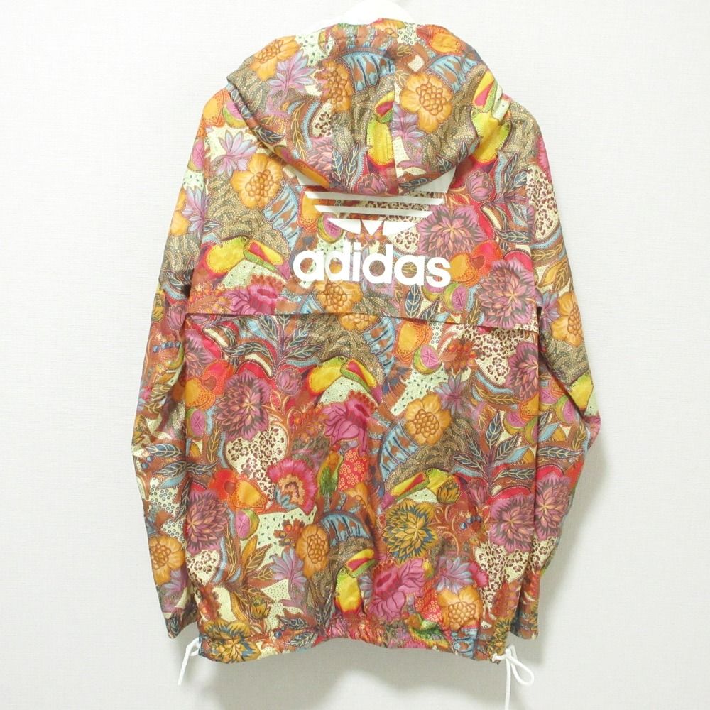 美品 adidas Originals アディダスオリジナルス The Farm Company Fugiprabali Windbreaker パーカー ジャケット BJ9037 L オレンジ系 レディース 古着 中古 美品 adidas Originals アディダスオリジナルス The Farm