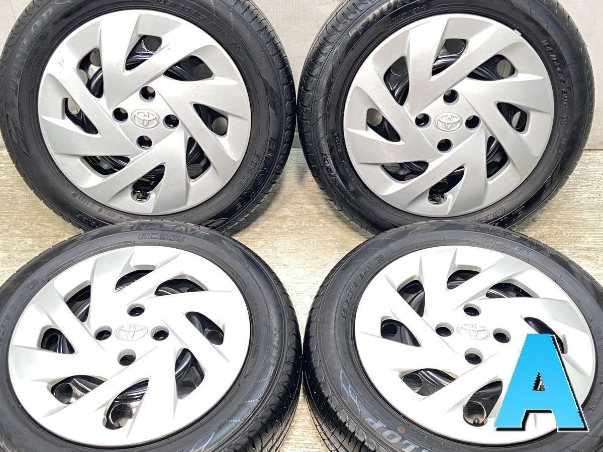 185|60R15 ダンロップ エナセーブ EC204 トヨタ純正 P6 15x5.5 100-4穴 タイヤ サマータイヤ ホイールセット 4本セット s15250422042