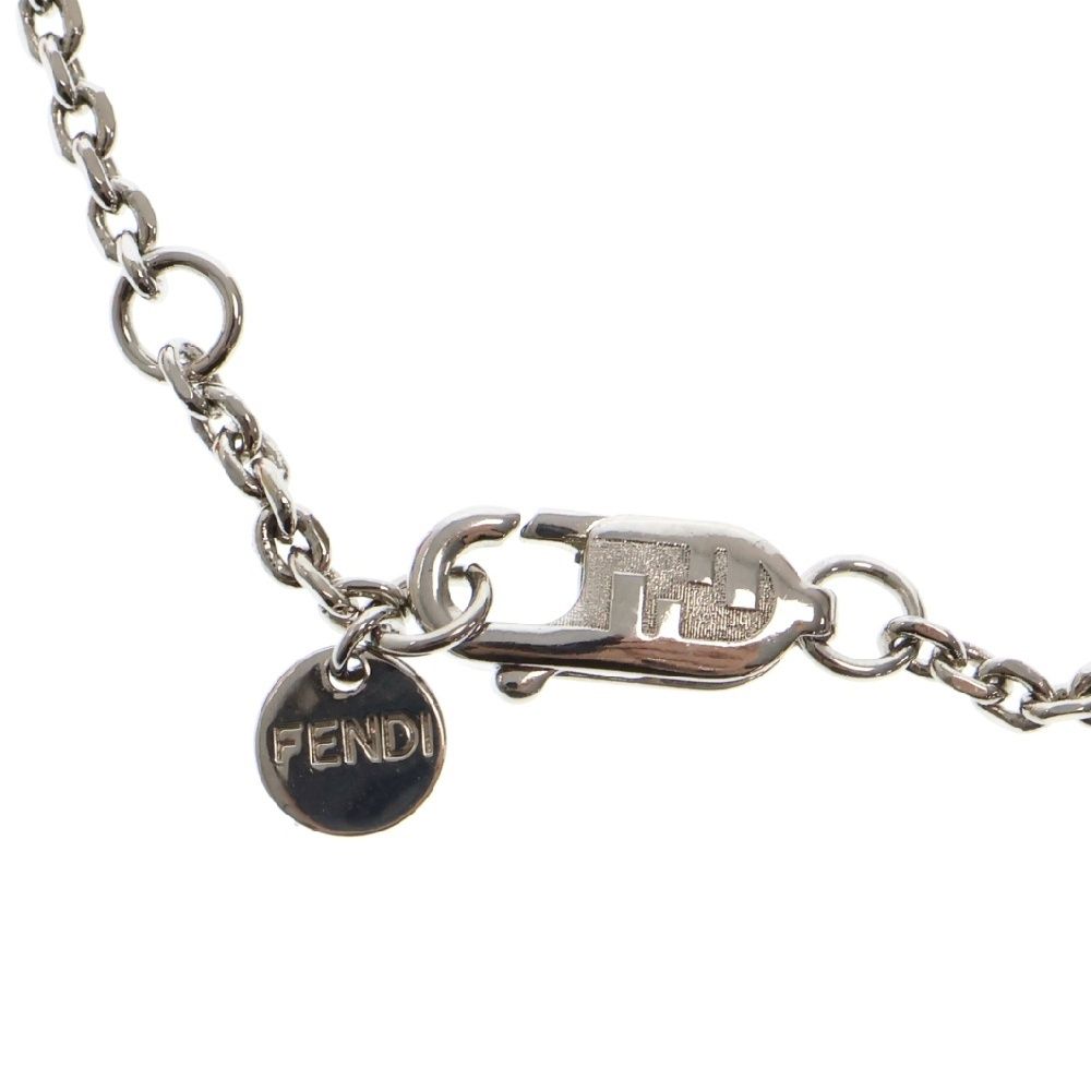 FENDI (フェンディ) ロゴ ファイブネックレス ラインストーン