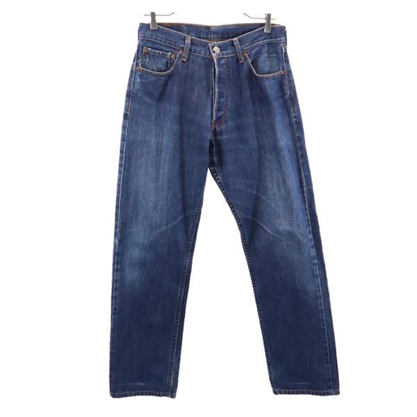 Levi's 501 90's USA製　ストレートデニム ボタンフライ　W32 Levi's - リーバイス 90s USA製 501 オールド ストレートデニム