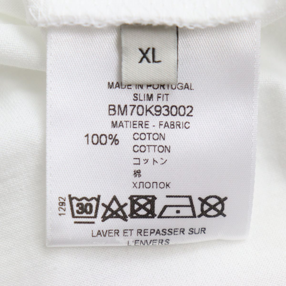 極美品◆GIVENCHY ジバンシィ BM70K93002 ヴィンテージロゴプリント コットン100％ クルーネック 半袖 Tシャツ ホワイト XL  メンズ 正規品