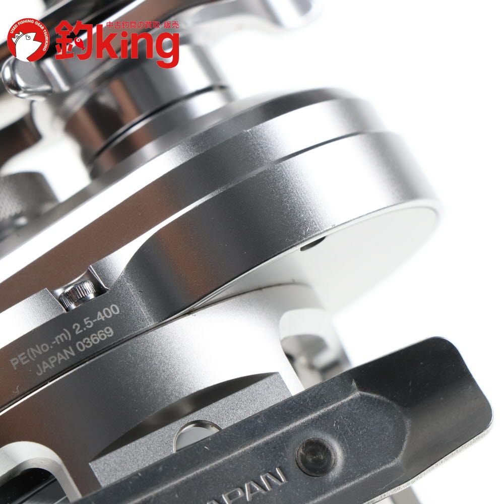 SHIMANO - 【中古/美品】 シマノ 17 オシアジガー 1500PG 嶋田工房ハンドル90mm、AE85ノブ付 （2）  /M337M 中古/美品】 シマノ 17 オシアジガー 1500PG 嶋田工房ハンドル