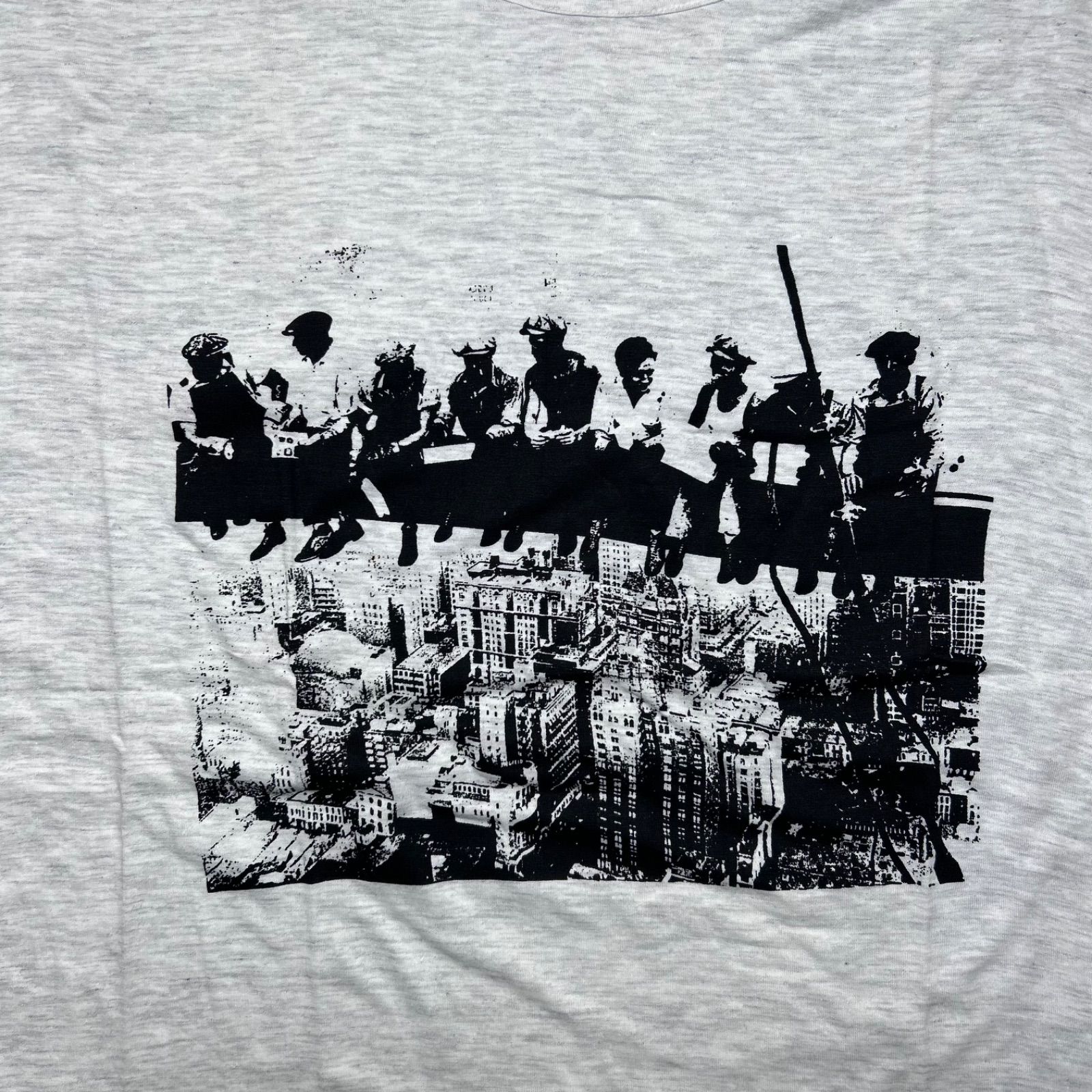 90's U.S.M.C. 油性プリント 霜降りグレー 袖シングル Teeシャツ 90's U.S.M.C. 油性プリント 霜降りグレー 袖シングル Teeシャツ