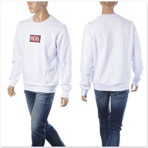 ディーゼルDIESEL スウェット L A00454-0BAZC トレーナー ホワイト  
