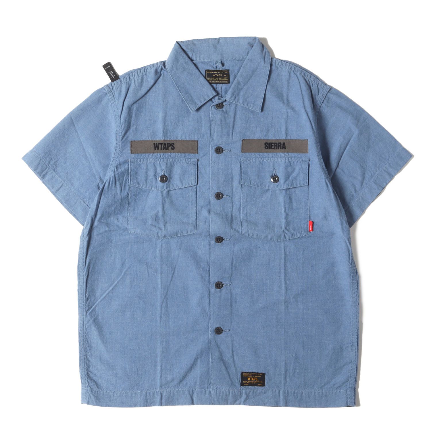 WTAPS Deck SS サイズ1 used シャンブレーシャツ 美品】WTAPS ダブルタップス シャツ サイズ:S / シャンブレー
