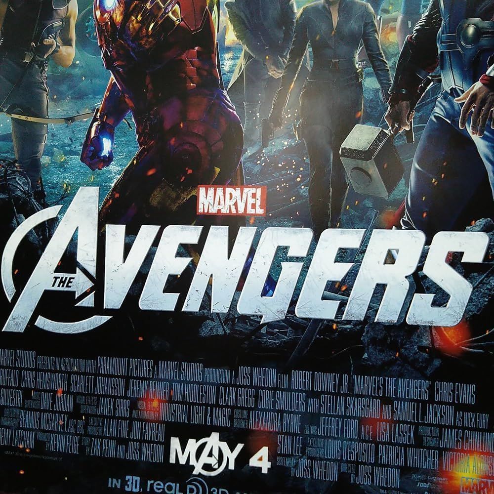 フレーム付-黒-】 映画ポスター アベンジャーズ AVENGERS マーベル A3サイズ US版 mi1 - メルカリ