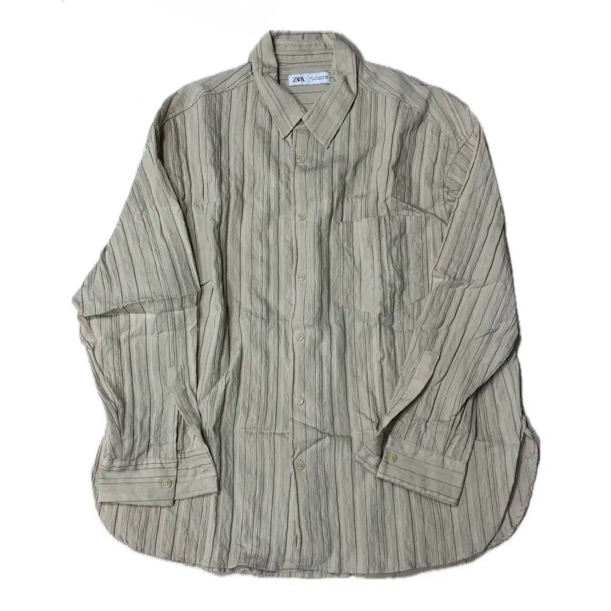 ZARA(ザラ) ストライプ シャツ L